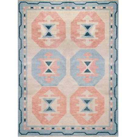 Swinging By Turkish Handmade Wool Rug